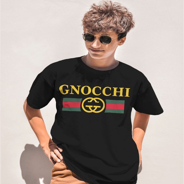 T-shirt Logo de créateur de nourriture amusant Gnocchi T-s (Gnocchi ,oversize vintage, Sweatshirt,Gnocchi Vintage Parody T Shirt,Gnocchi Designer, Gang eat pas
)