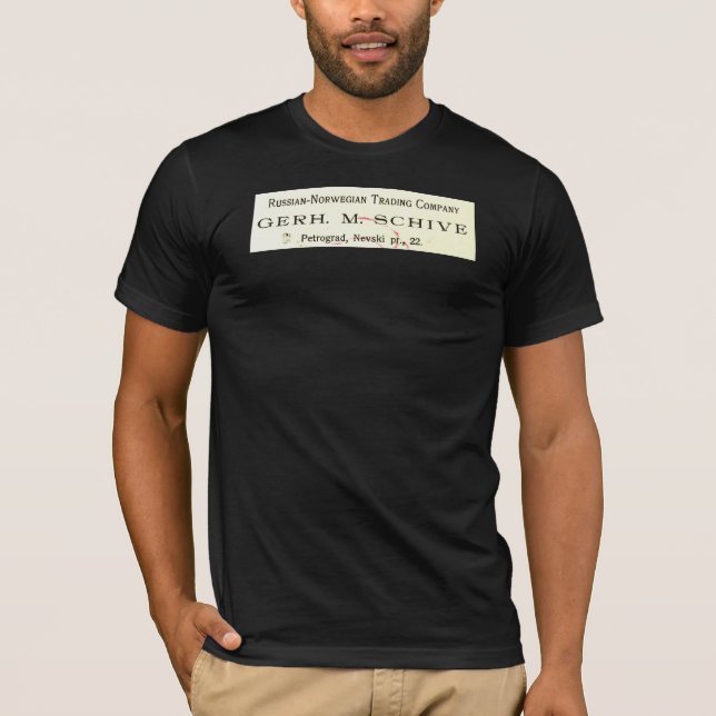 T-shirt Logo de cru de Russian Norwegian Trading Company (Devant)