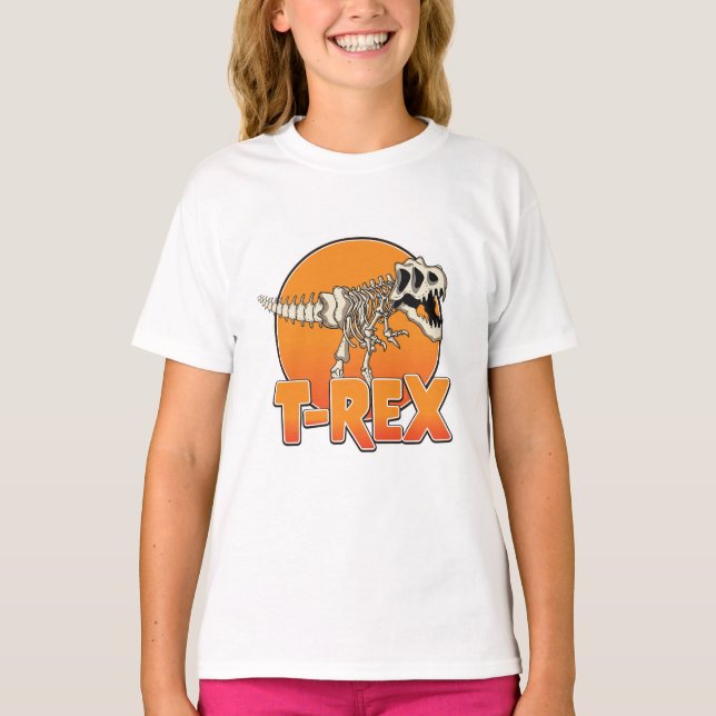 T-shirt Logo de dessin animé T-REX (Devant)