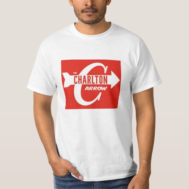 T-shirt Logo de flèche de Charlton (Devant)