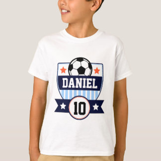 T-shirt Logo de football pour enfants de ligue de soccer a