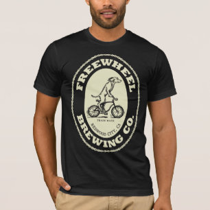 T-shirt Logo de Freewheel Brewing Co. - Crème (avant seul