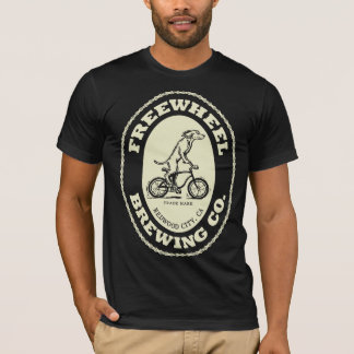 T-shirt Logo de Freewheel Brewing Co. - Crème (avant seule