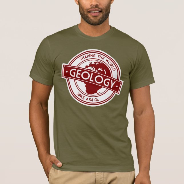 T-shirt Logo de géologie - Façonner le monde (Europe/Afriq (Devant)