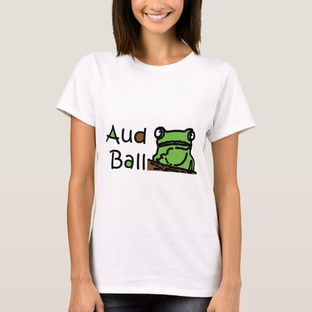 T-shirt Logo de grenouille de boule d'AUD (Devant)