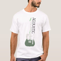 T-shirt Logo de guitare acoustique