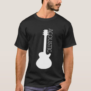T-shirt Logo de guitare acoustique