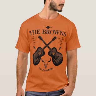 T-shirt Logo de guitare acoustique des Browns