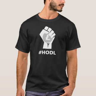 T-shirt Logo de HODL Litecoin LTC : Blanc