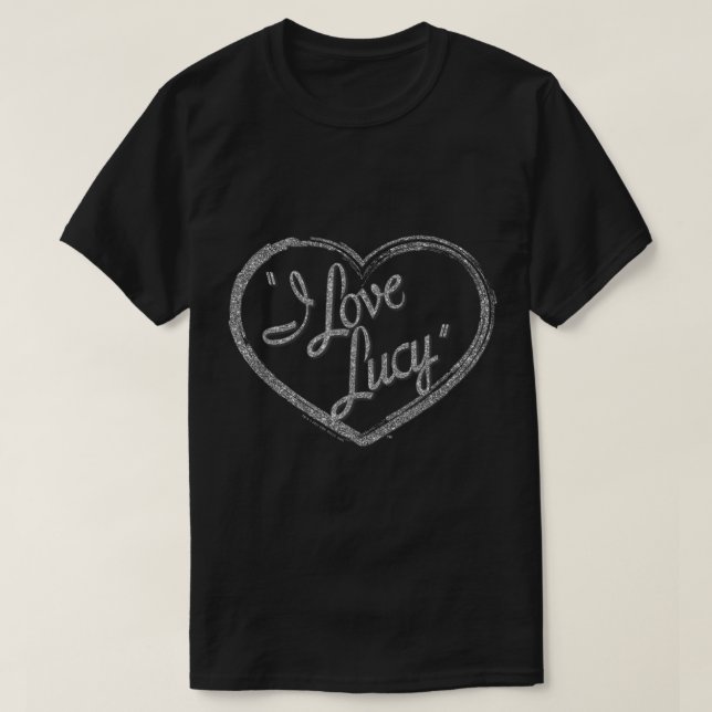 T-shirt Logo de I Love Lucy Parties scintillant (Design devant)