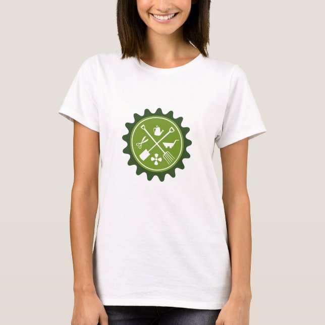 T-shirt Logo de jardinage (Devant)