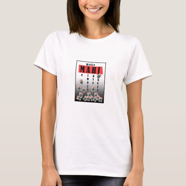 T-shirt logo de jokers de mahjong (Devant)