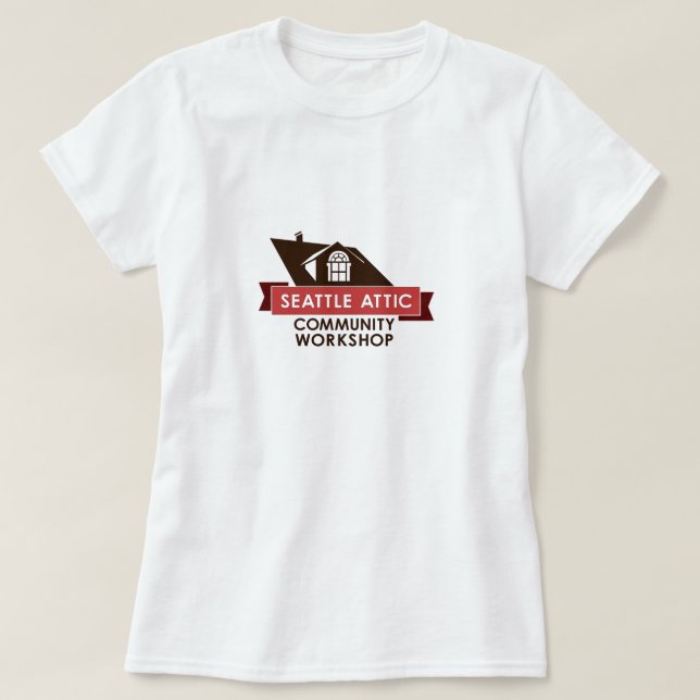 T-shirt Logo de la couleur SACW, fond clair (Design devant)