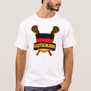 T-shirt Logo de la crosse du drapeau de l'Allemagne, avec 