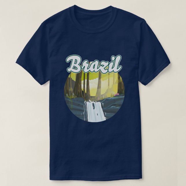 T-shirt logo de la forêt tropicale du Brésil (Design devant)