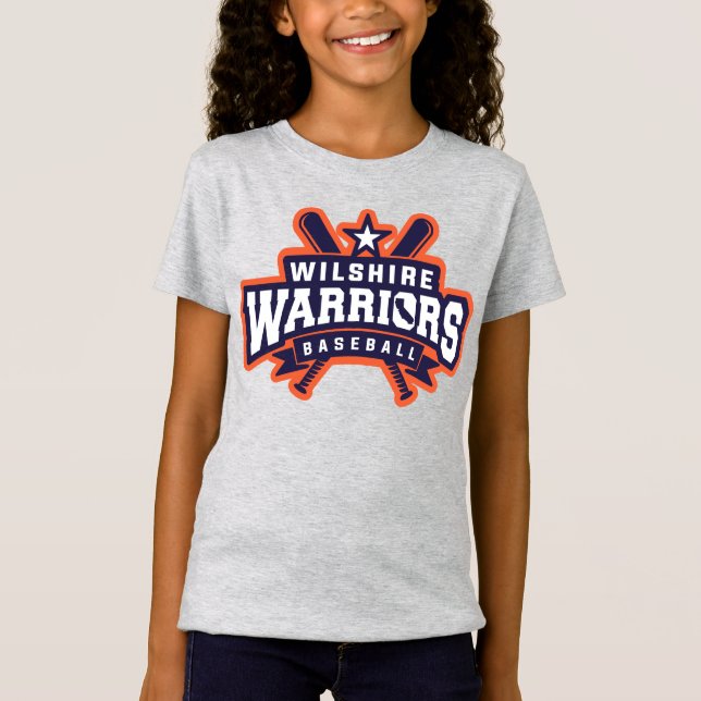 T-Shirt Logo de la Ligue de baseball Wilshire Warriors (Devant)