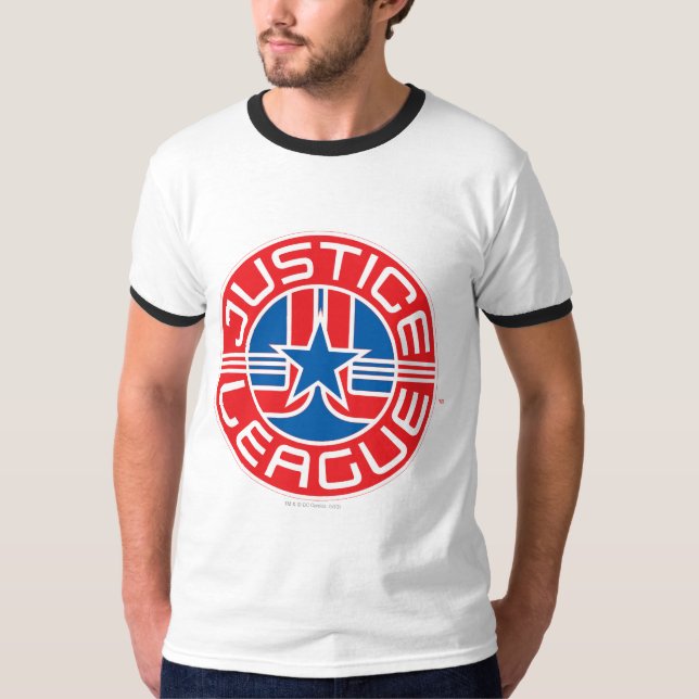T-shirt Logo de la Ligue de la Justice (Devant)