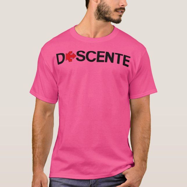 T-shirt Logo De La Marque Descente Pour Hommes Et Femmes (Devant)