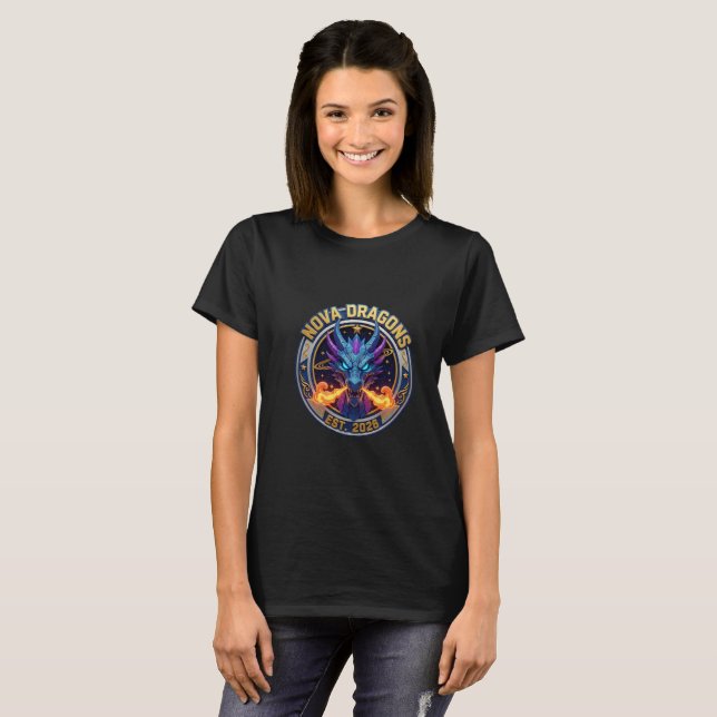 T-Shirt Logo de la Mascotte de Nova Dragons Gaming (Devant entier)