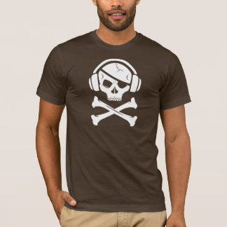 T-shirt Logo de la piraterie anti-RIAA de pirate de