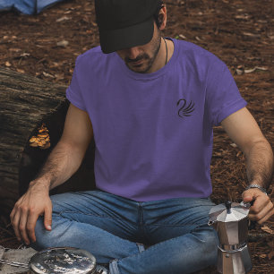 T-shirt Logo de la poitrine gauche du cygne noir