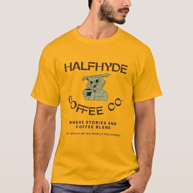 T-shirt Logo de la société Halfdéhyde Coffee (Devant)
