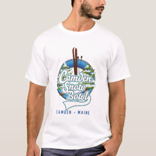T-shirt logo de la station de ski Camden Snow Bowl.