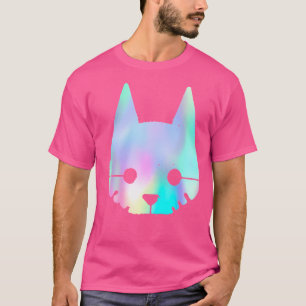 T-shirt Logo de la tête de chat solitaire du jeu Stray