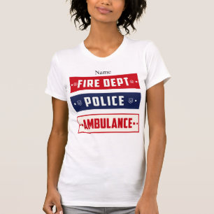 T-shirt Logo de l'ambulance de la police des incendies Thu