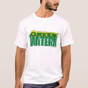 T-shirt Logo de lanterne verte - Flammes jaunes