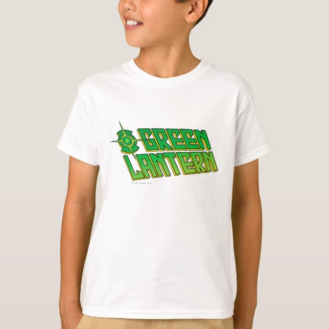 T-shirt Logo de lanterne verte - incliné (Devant)