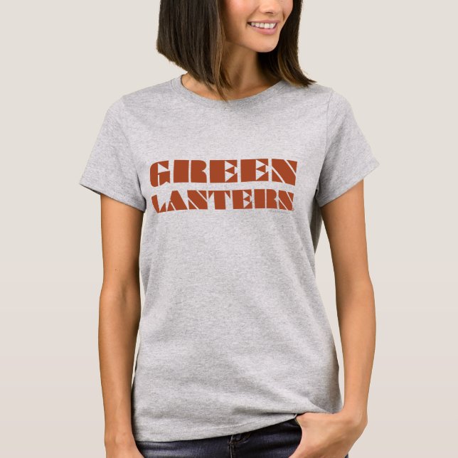 T-shirt Logo de lanterne verte - Tan (Devant)