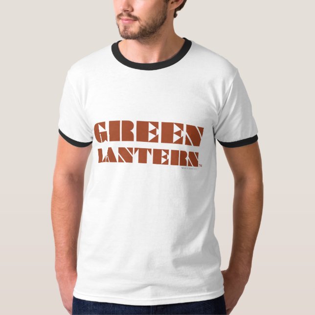 T-shirt Logo de lanterne verte - Tan (Devant)