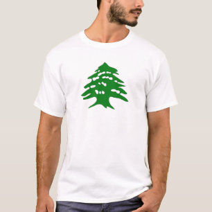 T-shirt logo de l'arz de cèdre vert du Liban