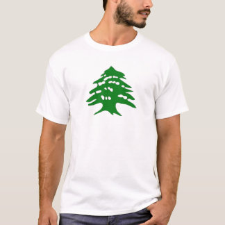 T-shirt logo de l'arz de cèdre vert du Liban