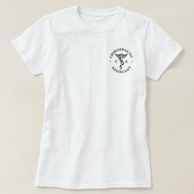 T-shirt Logo de l'assistant chiropratique (Design devant)