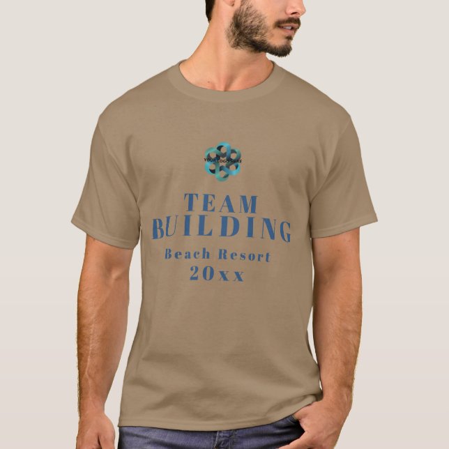 T-shirt Logo de l'entreprise Création d'une équipe d'emplo (Devant)