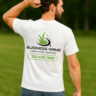 T-shirt Logo de l'entreprise d'entretien de pelouse modern