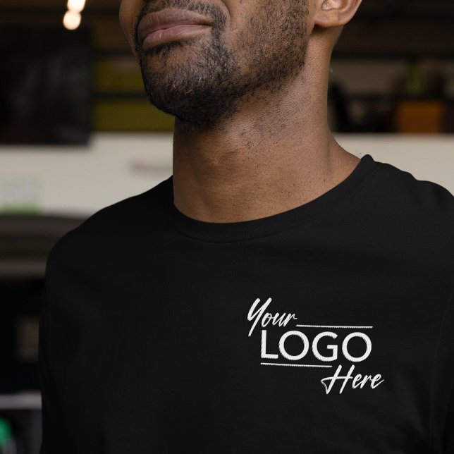 T-shirt Logo de l'entreprise Employé Noir (Créateur téléchargé)