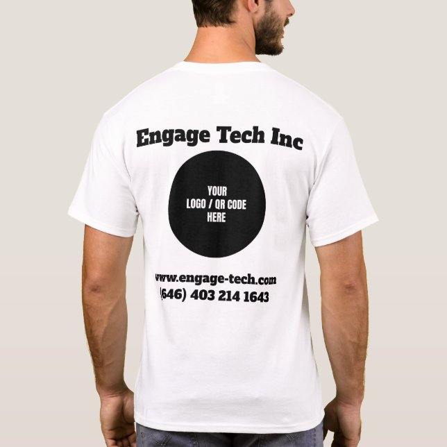 T-shirt Logo de l'entreprise personnalisée Tâche (concepti (Dos)