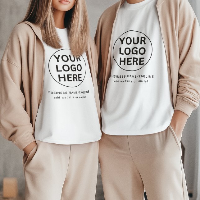 T-shirt Logo de l'entreprise professionnelle et uniforme d (Créateur téléchargé)
