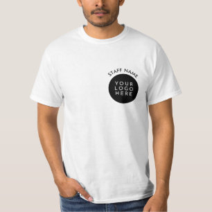 T-shirt Logo de l'entreprise sur deux côtés Nom du personn