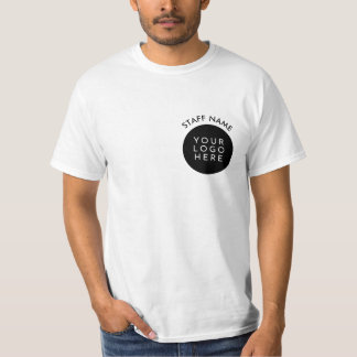 T-shirt Logo de l'entreprise sur deux côtés Nom du personn