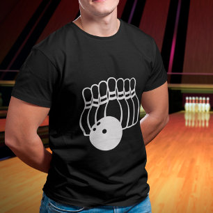 T-shirt Logo de l'équipe de bowling à dix broches