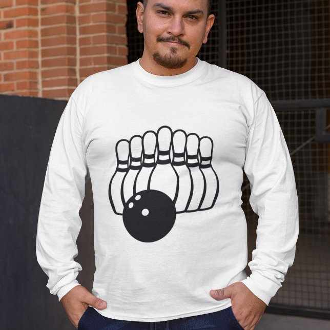 T-shirt Logo de l'équipe de bowling à dix broches (Créateur téléchargé)