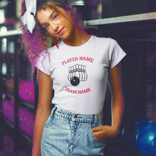 T-shirt Logo de l'équipe de Bowling Chemise d'équipe per