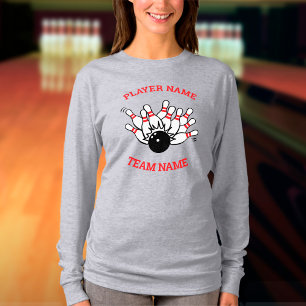 T-shirt Logo de l'équipe de Bowling personnalisée avec le