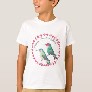 T-shirt logo de l'espèce d'oiseau Colibri d'Anna
