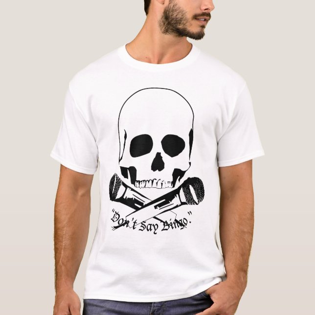 T-shirt Logo de lettre noire (Devant)