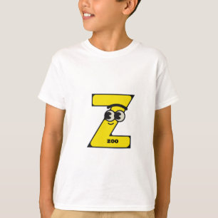 T-shirt Logo de lettre Z jaune moderne personnalisé mono c